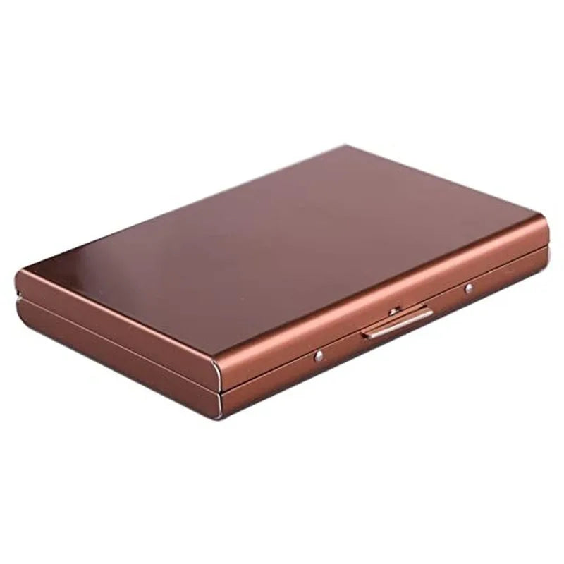 Antitheft anti Rfid Blocking ID Bank Credit Card Holder Wallets Men Slim Thin Aluminum Box Metal Mini Minimalist Cardholder Case