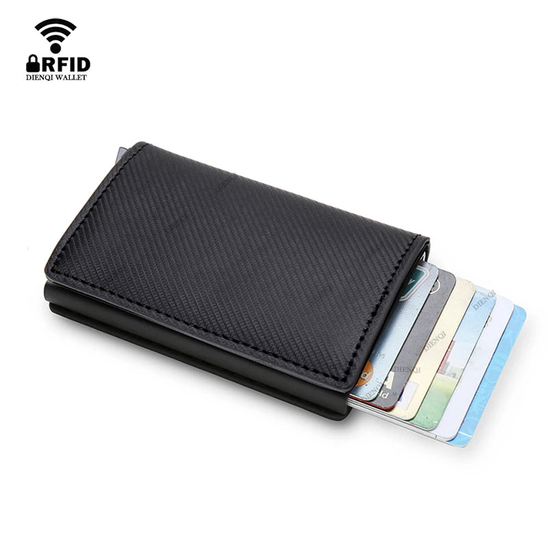 Anti Thief Rfid Credit Card Holder Smart Minimalist Wallet Men Women Slim Bank Cardholder Case Money Bag Cash Creditcard Purse