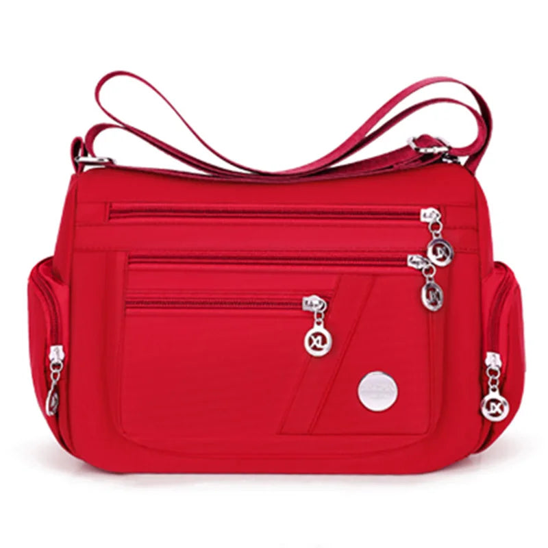 New Style Neutral Nylon Fabric Ladies' Handbag Oxford Cloth Shoulder Strap Crossbody Bag Travel Bag Multi-Compartment Casual Bag