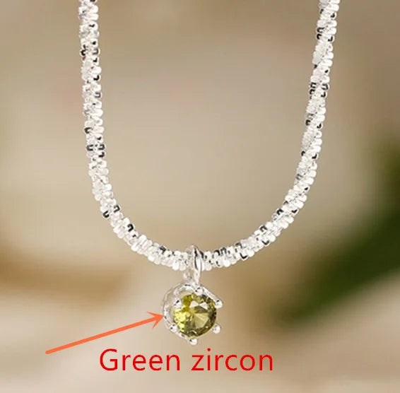 Luxury 925 Sterling Silver AAAAA Zircon Pendant Necklace Fashion Italian Silver Necklace Women Jewelry