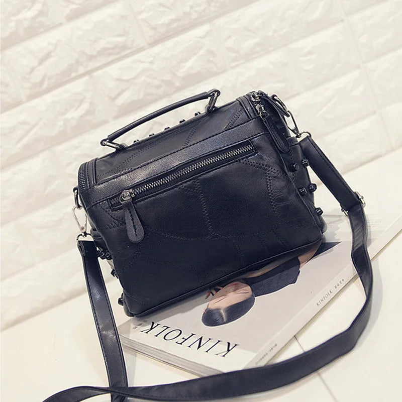Luxury Women Genuine Leather Bag Sheepskin Messenger Bags Handbags Famous Brands Designer Female Handbag Shoulder Bag Sac