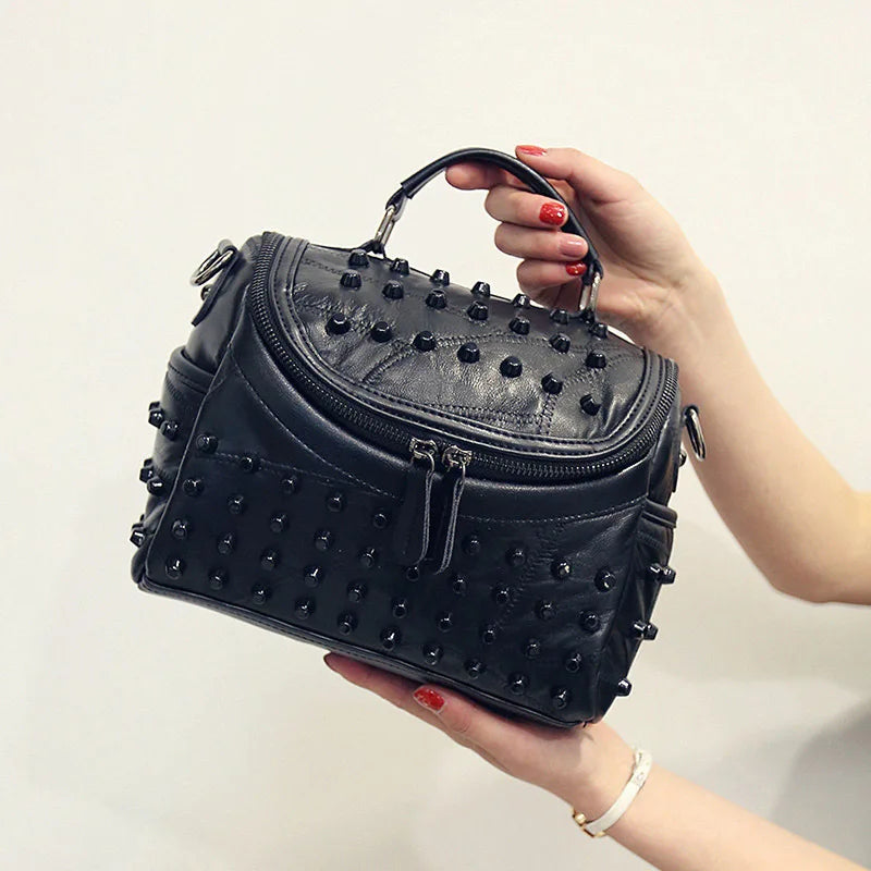 Luxury Women Genuine Leather Bag Sheepskin Messenger Bags Handbags Famous Brands Designer Female Handbag Shoulder Bag Sac
